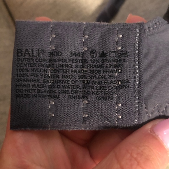 Bali Grey Lace Lined Bra - Picture 3 of 4